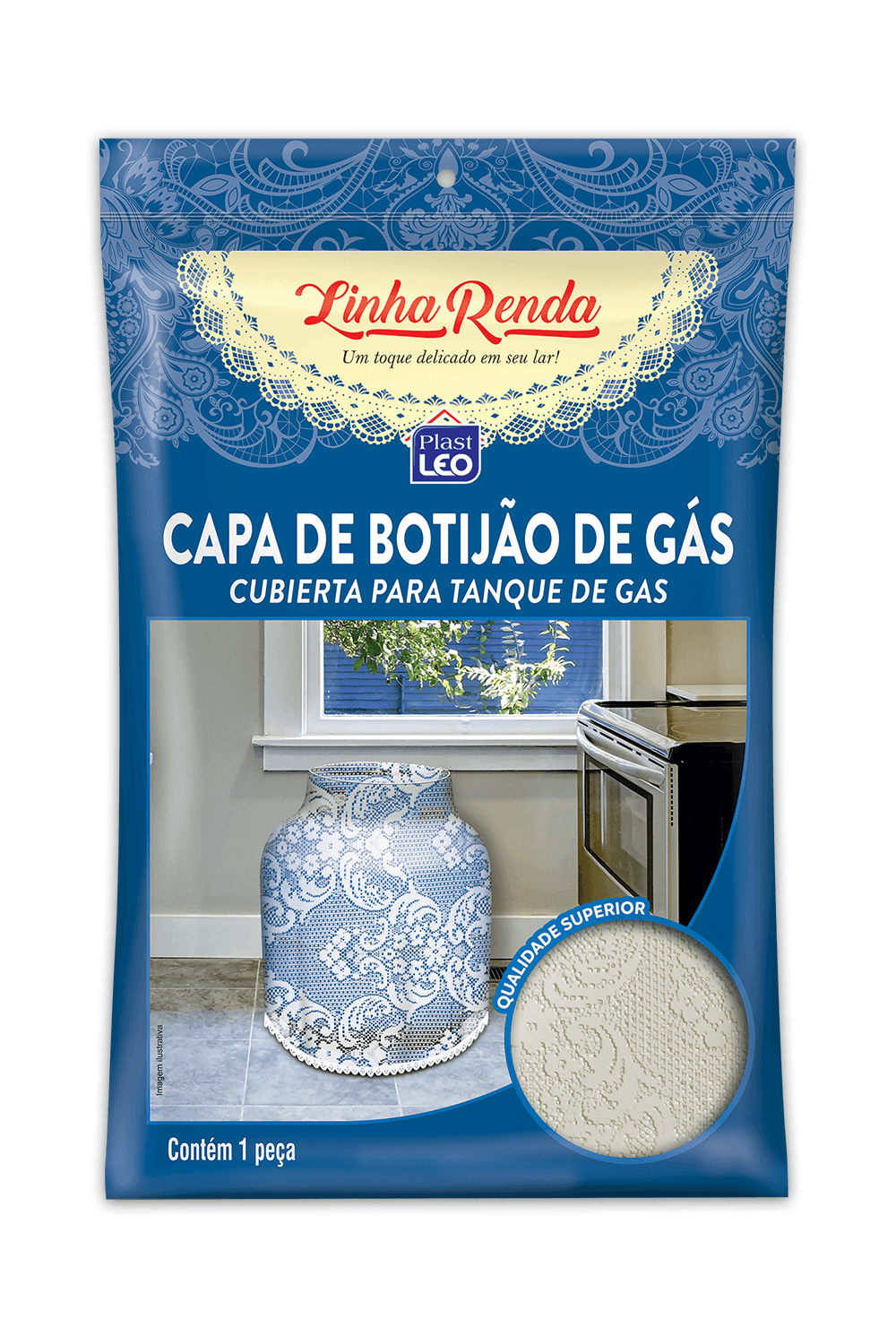 Capa de Botijão de Gás - Linha Renda