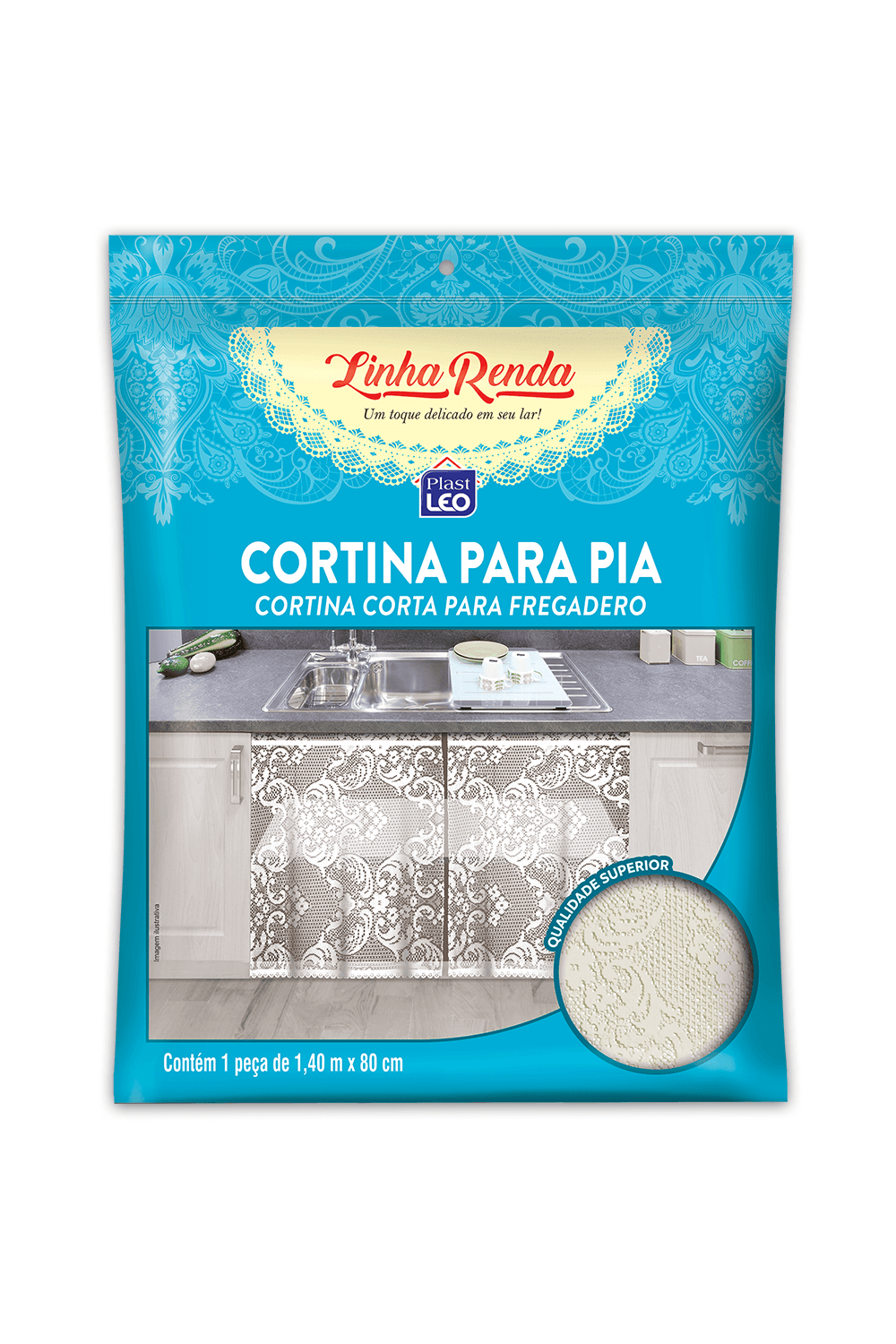 Cortina p/ Pia - Linha Renda