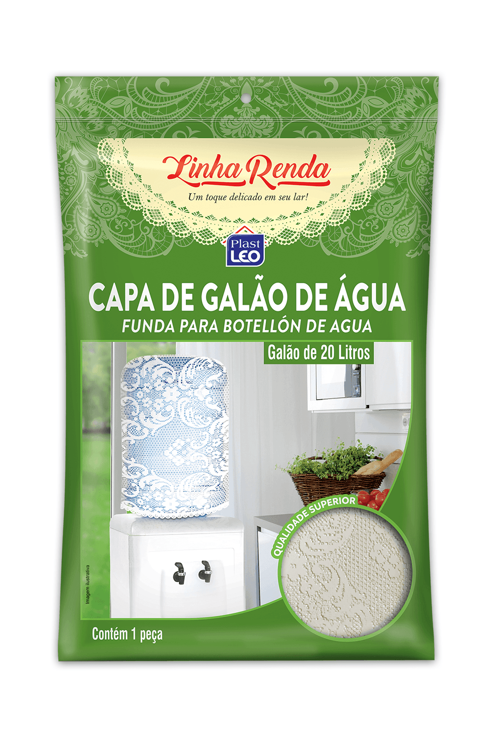 Capa de Galão de Água - Linha Renda