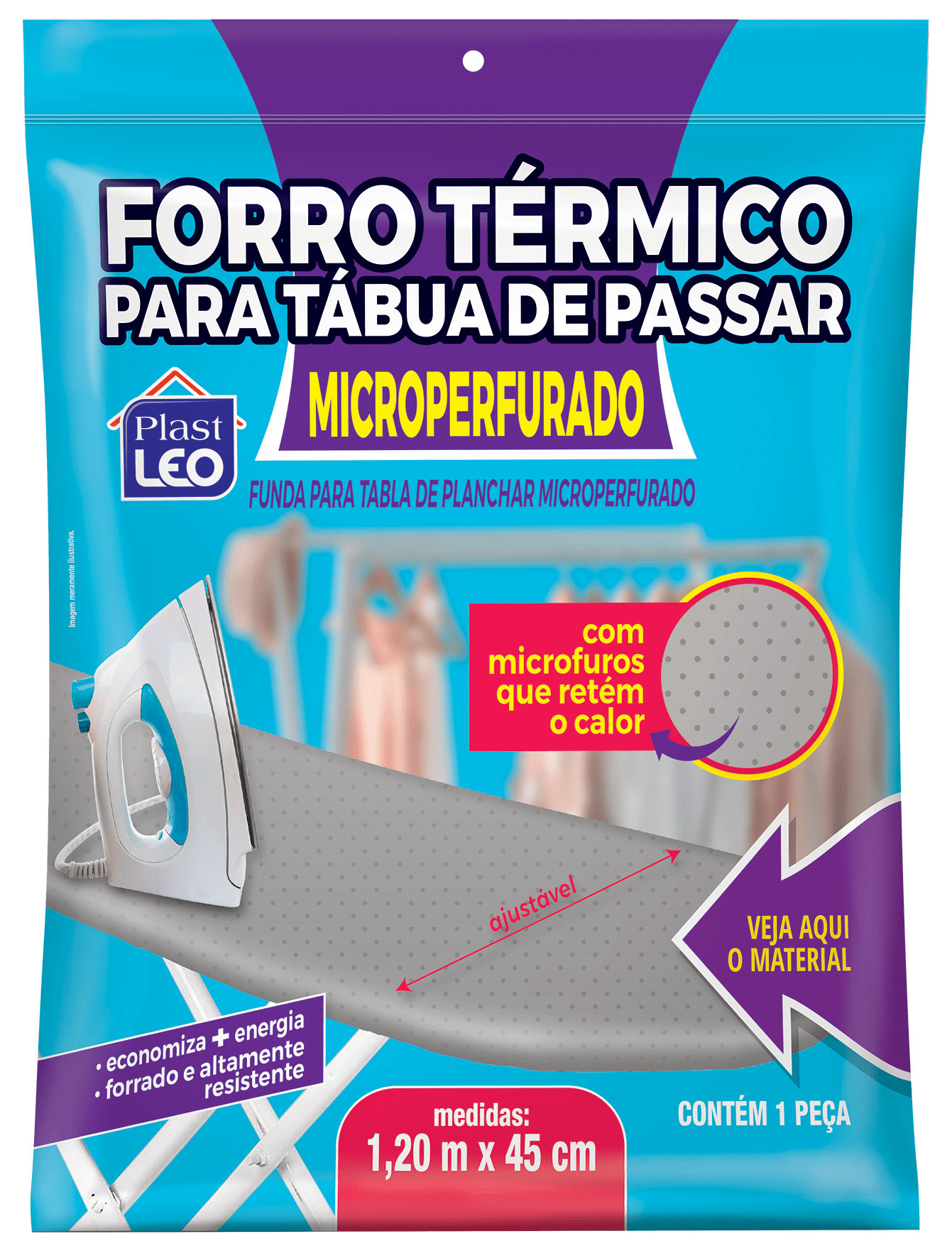 Forro térmico com manta ajustável e microperfurado - Tam. M