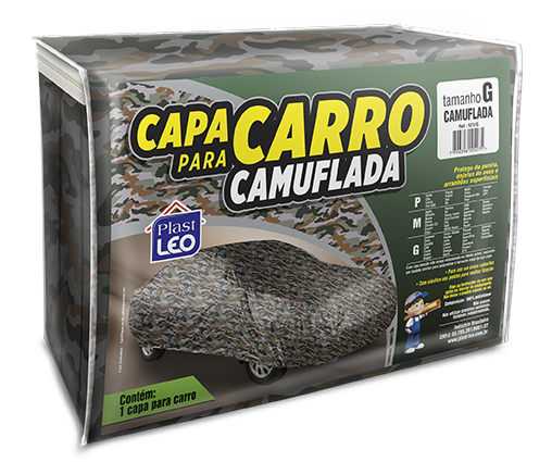 Capa para carro camuflada - Tam. G