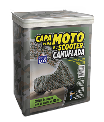 Capa para moto camuflada