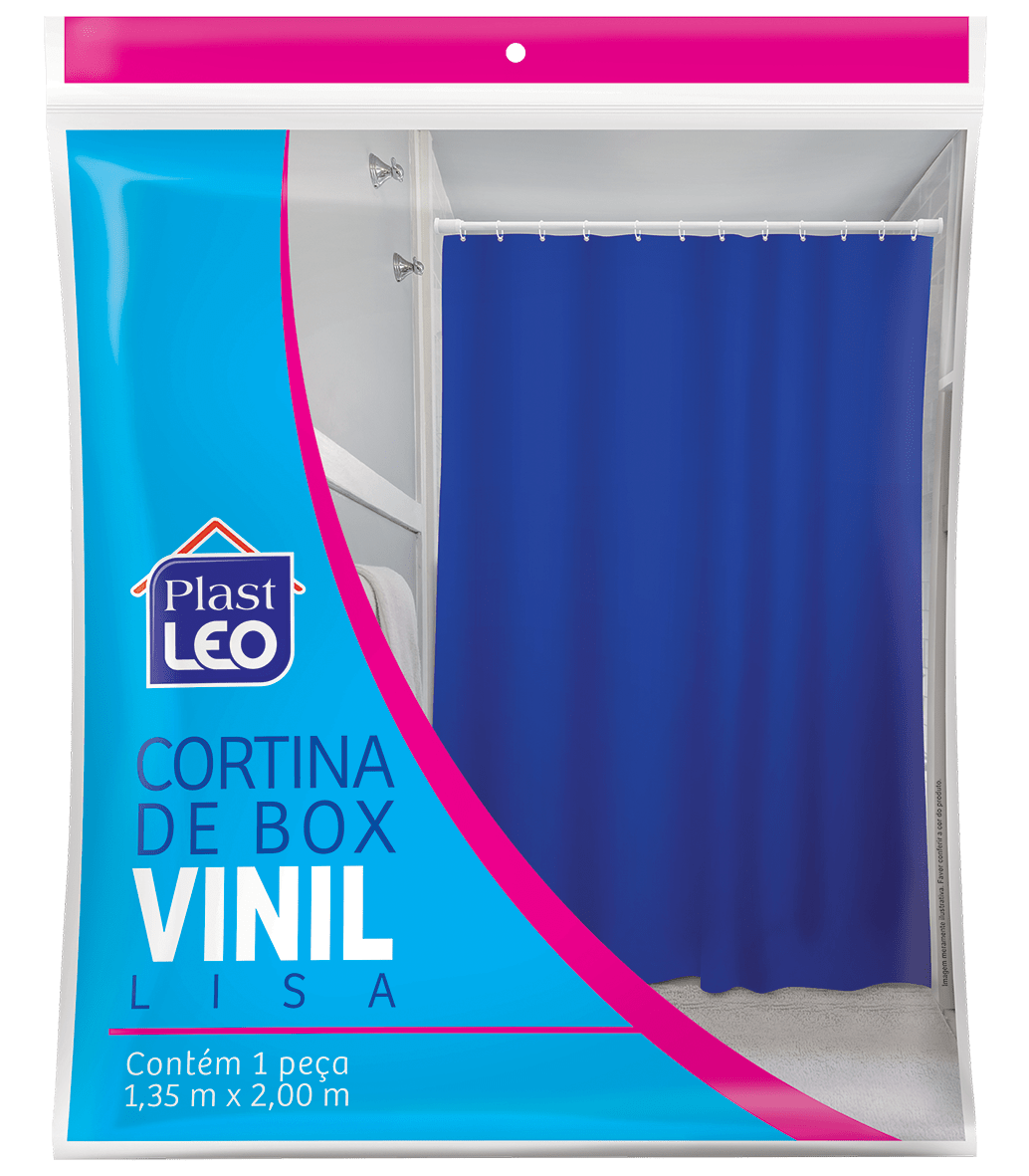 Cortina para box vinil lisa - Lilás