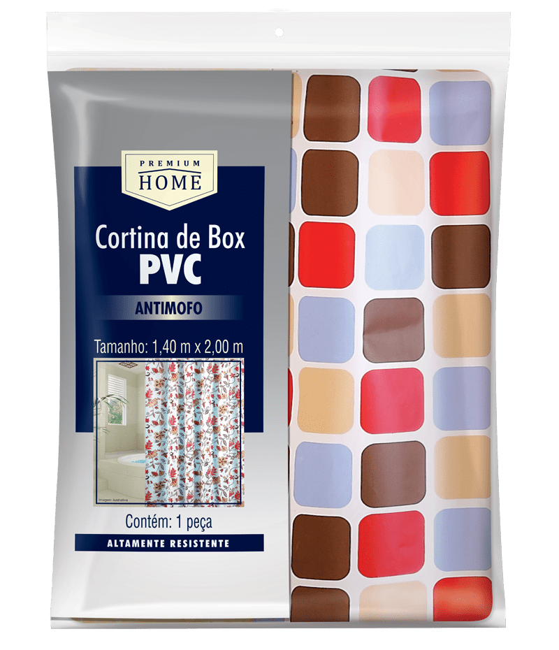 Cortina de box - PVC estampada