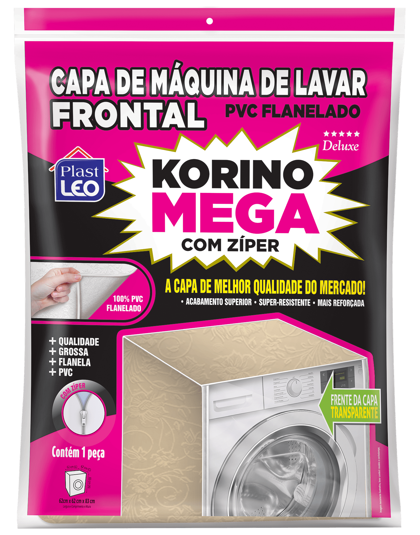 Capa para Máquina de Lavar Korino Mega Lisa - tam. G