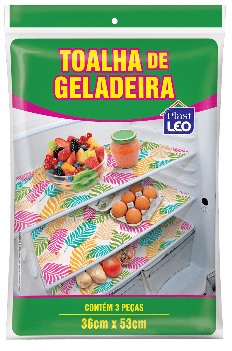 Toalha de geladeira Polietileno - Estampada