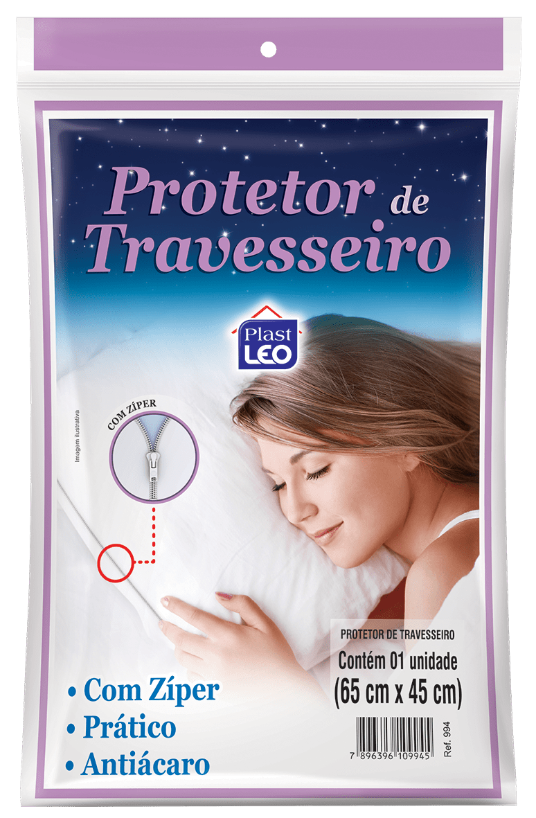 Capa Protetor de Travesseiro com Zíper normal